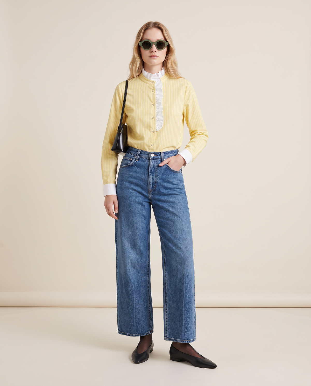 Olivia Stripes Yellow Blouse