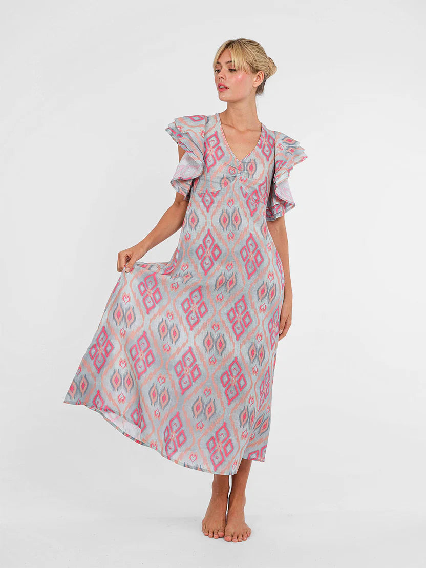 Belladonna Ikat Sorbet Dress