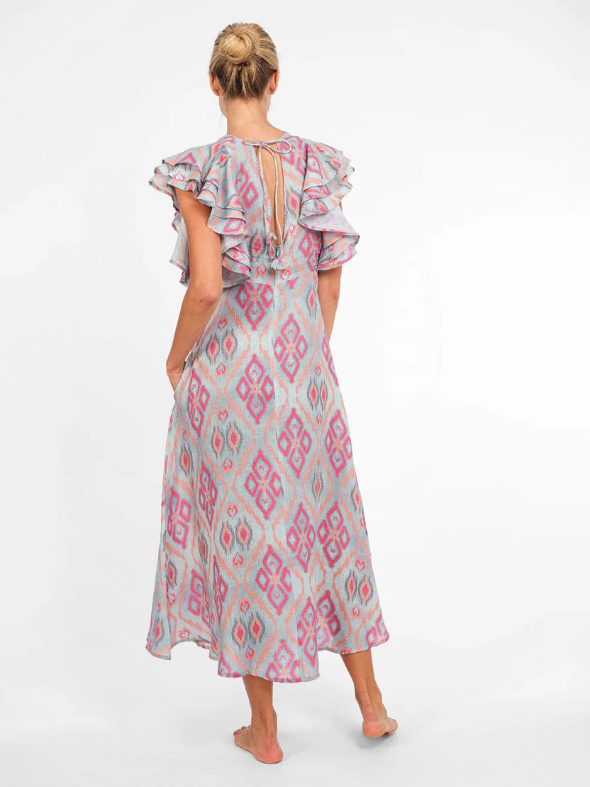 Belladonna Ikat Sorbet Dress