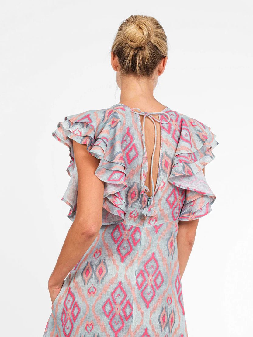 Belladonna Ikat Sorbet Dress