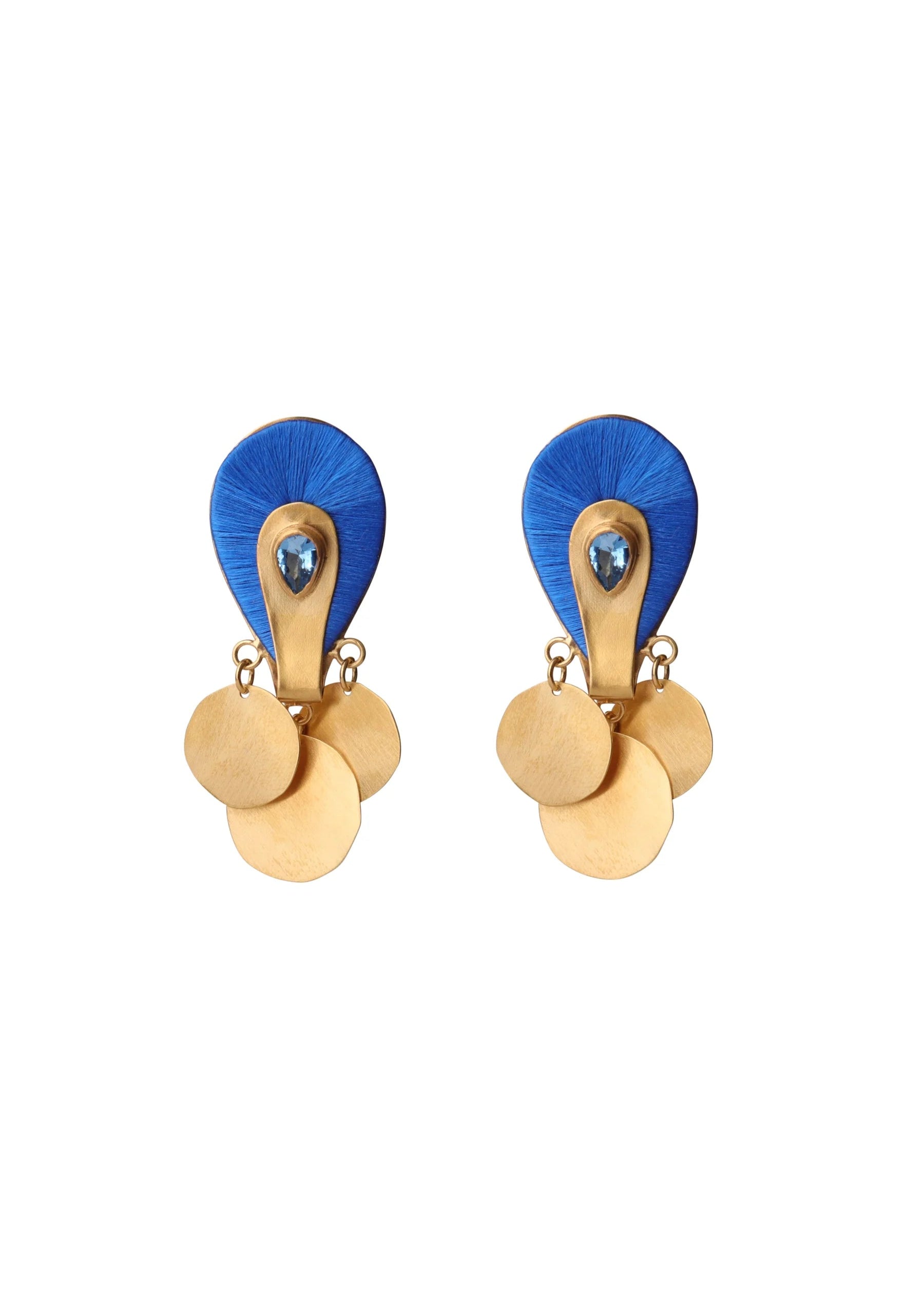 Aegean Blue Chandelier Earrings