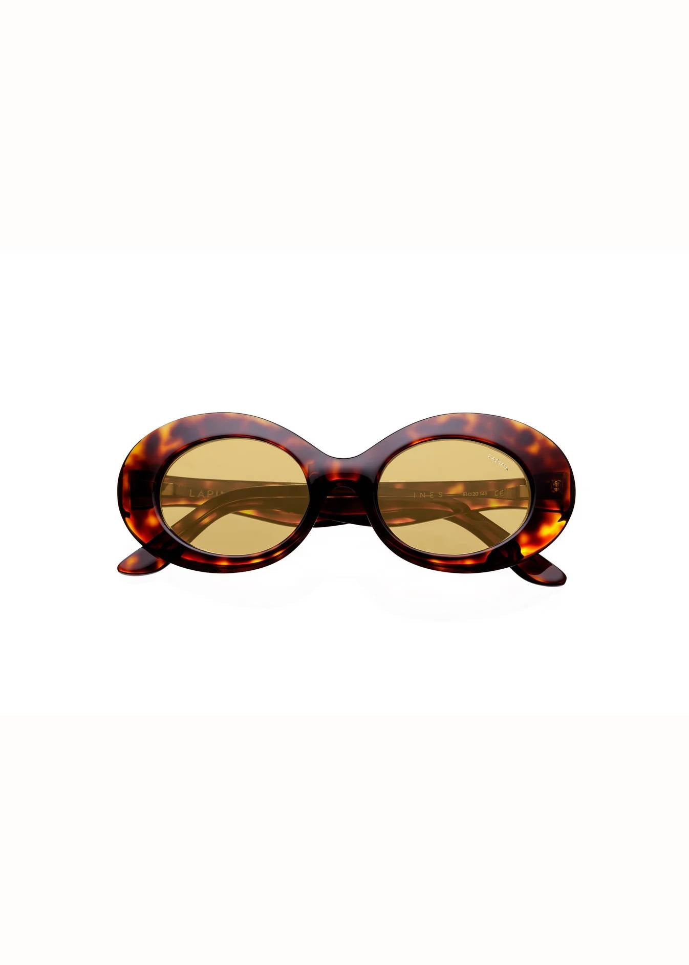 Ines Havana Vintage Sunglasses