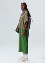 Osklen-Washed Long T-shirt Green Dress-Justbrazil