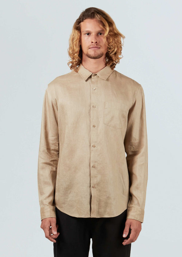 Osklen-Camisa Masc Classic Beige-Justbrazil