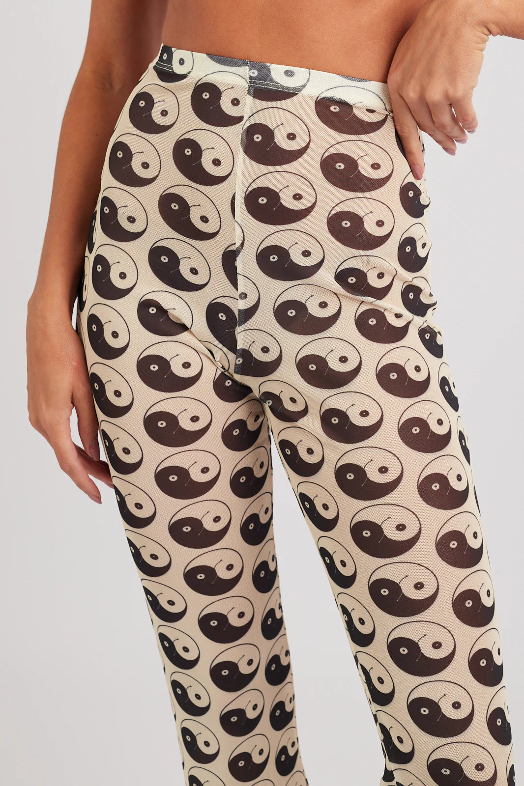 White Yin and Out Laura Pants