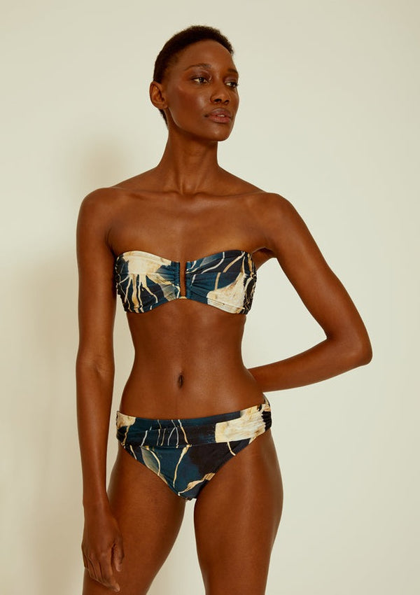 Aurita Drop Bandeau Hw Ruched Bikini
