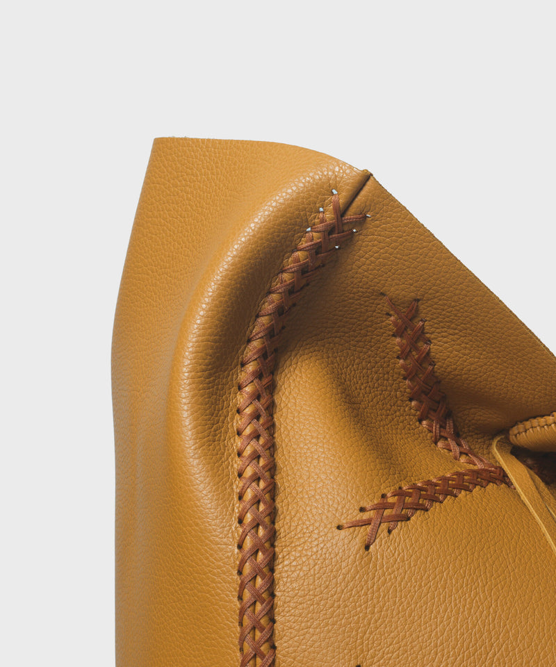 Cross Tote In Dijon Grained Leather
