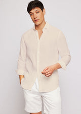 Antonio Blush Linen Shirt
