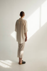 Milla-Eshara White Trousers-Justbrazil