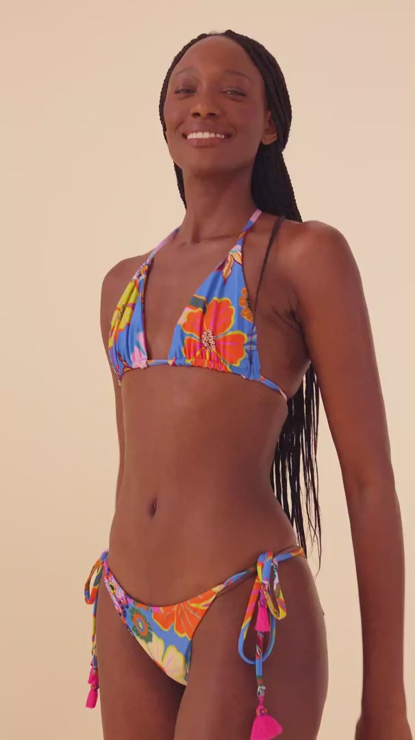 Farm Rio-Full Garden Triangle Bikini-Justbrazil