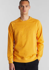 DEDICATED SS22-MALMOE GLOBE YELLOW SWEATSHIRT-JUSTRAZIL