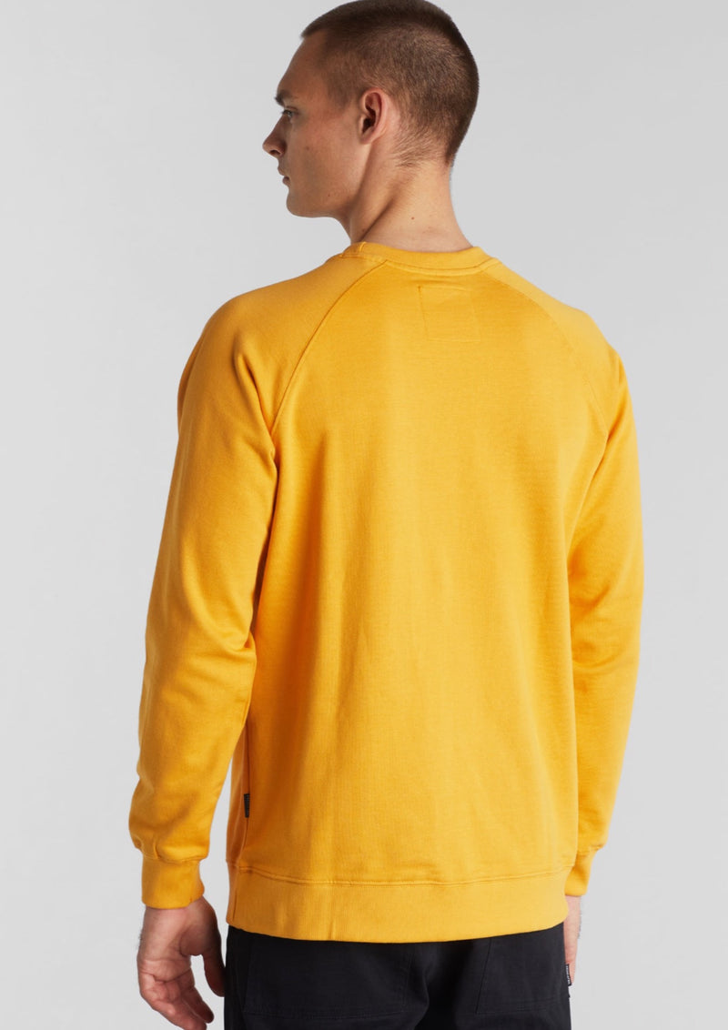 DEDICATED SS22-MALMOE GLOBE YELLOW SWEATSHIRT-JUSTRAZIL