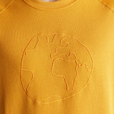 DEDICATED SS22-MALMOE GLOBE YELLOW SWEATSHIRT-JUSTRAZIL