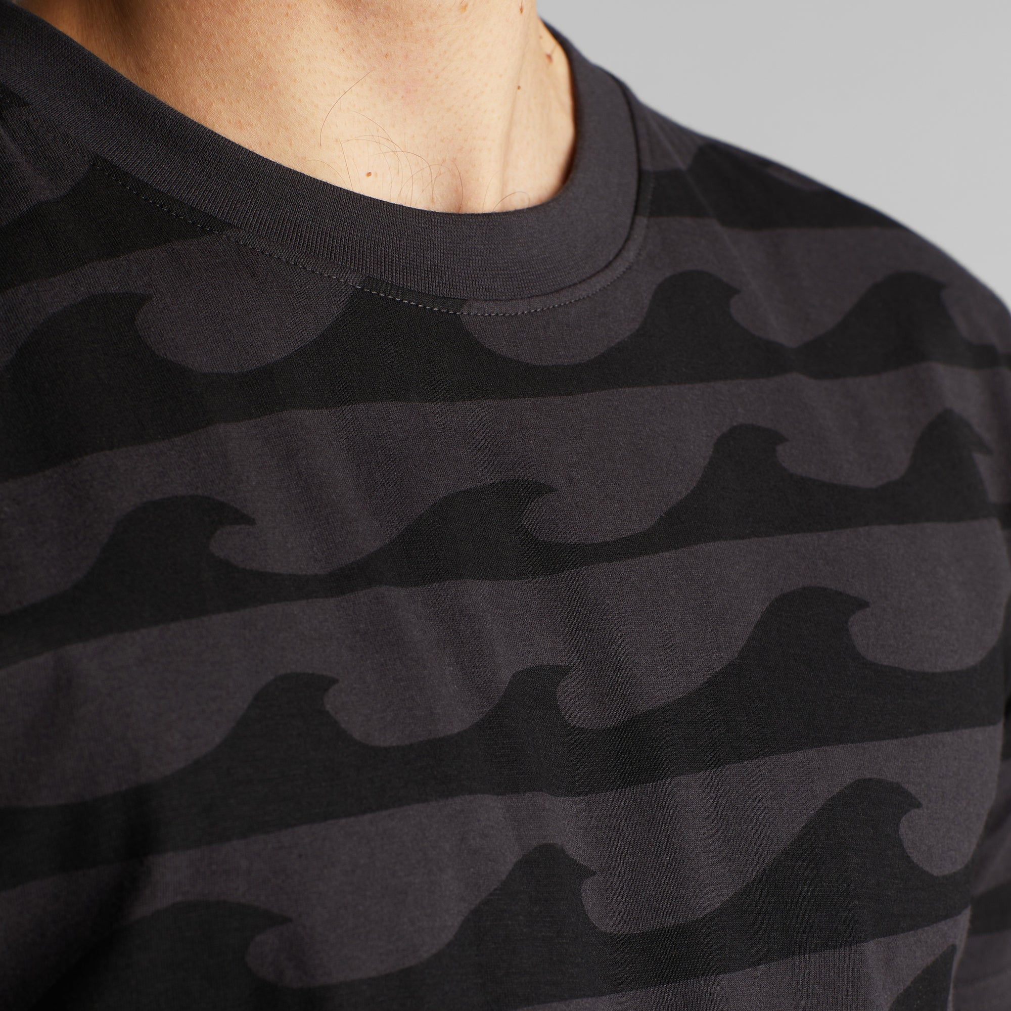 Waves Charcoal T-Shirt