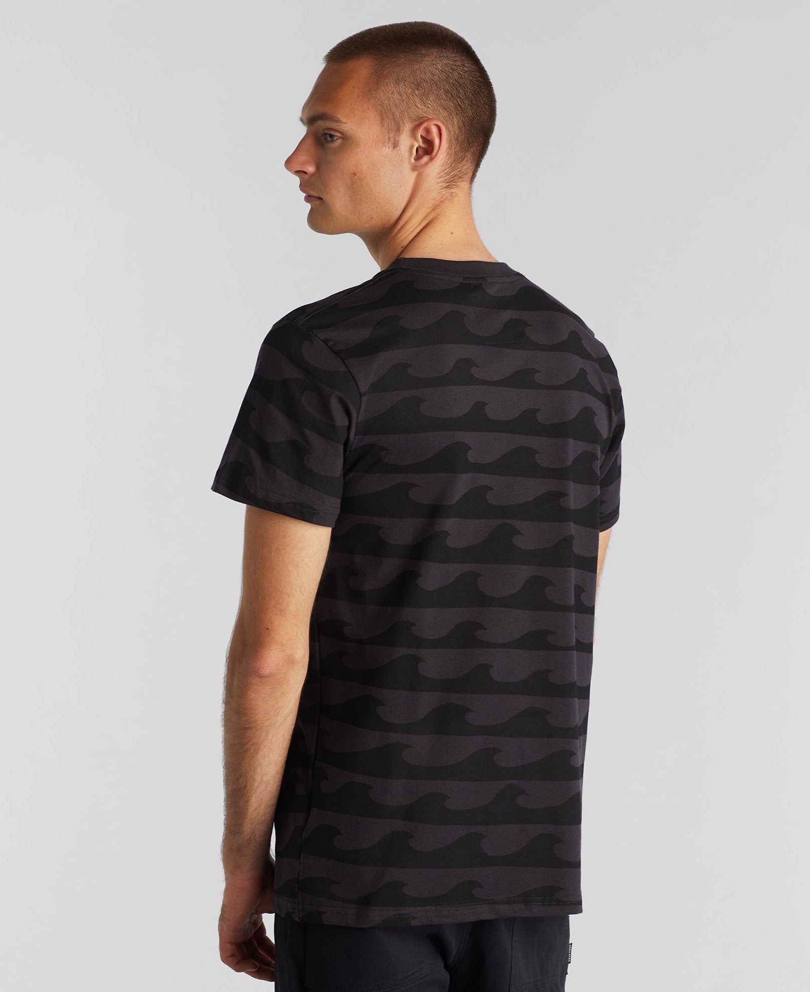 DEDICATED SS22-WAVES CHARCOAL T-SHIRT-JUSTBRAZIL