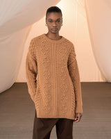 TAILOR MADE-SWEATER-POM POM CAMEL SWEATER-JUST BRAZIL