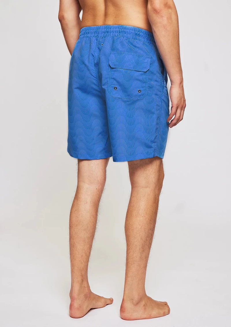 Classic Swim Shorts Copacabana Sombra Print Atlantic Blue