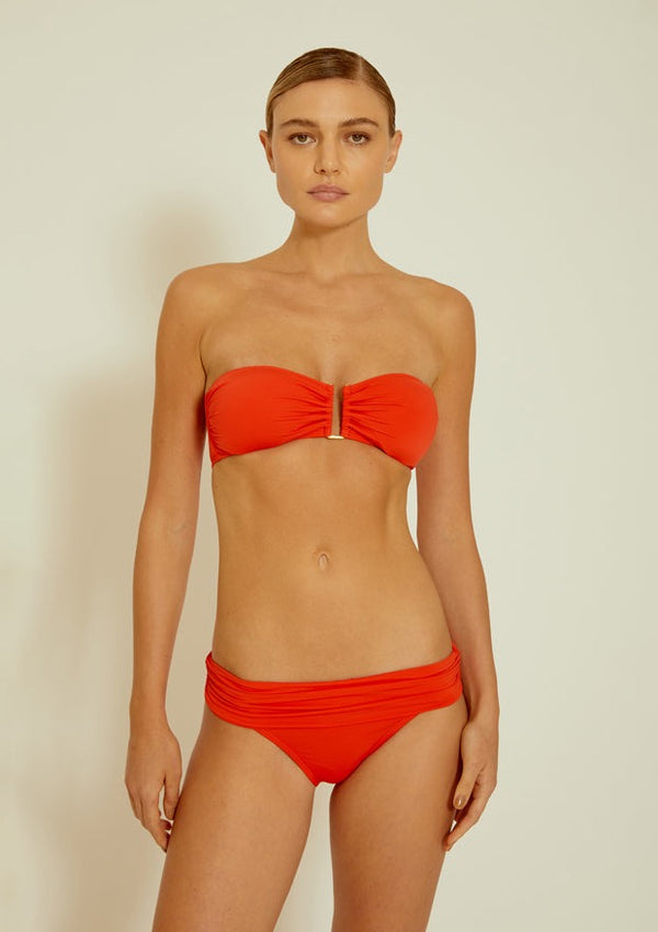 Granita Drop Bandeau Hw Ruched Bikini