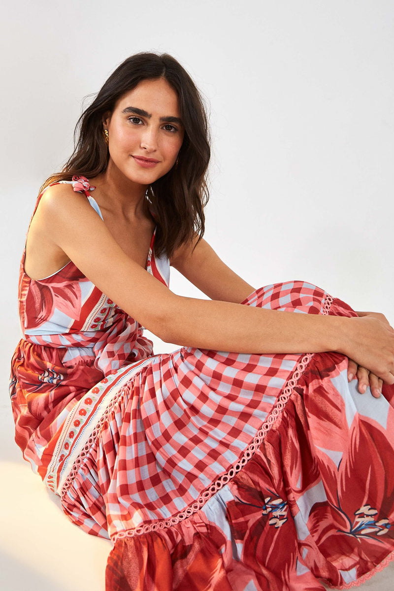 AZALEA MIX MIDI DRESS - JUSTBRAZIL