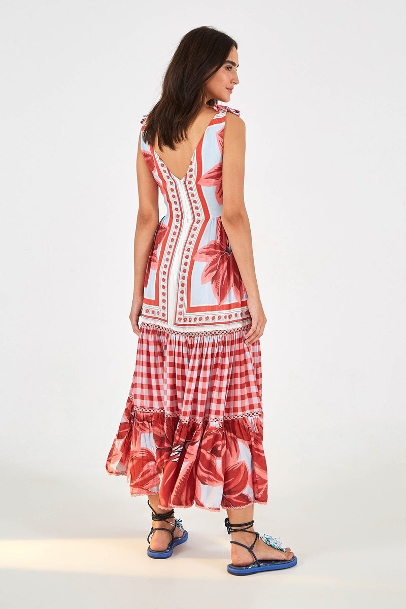 AZALEA MIX MIDI DRESS - JUSTBRAZIL