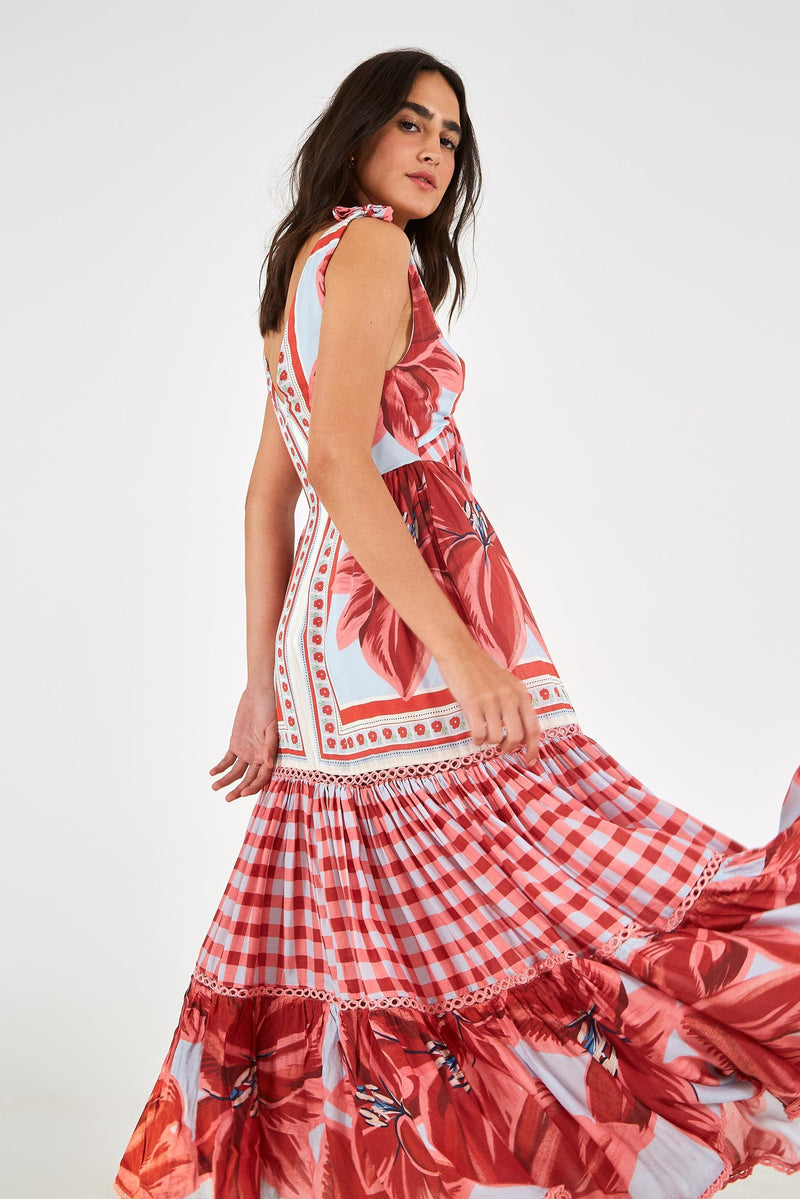 AZALEA MIX MIDI DRESS - JUSTBRAZIL