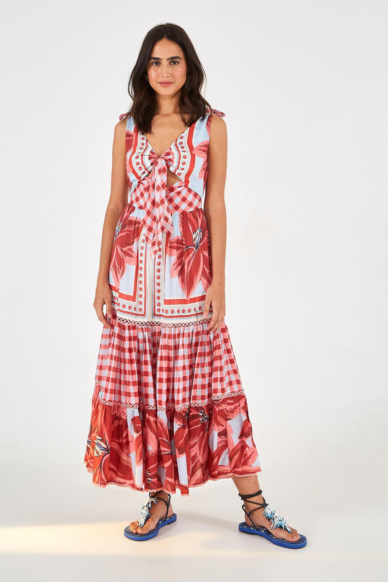 AZALEA MIX MIDI DRESS - JUSTBRAZIL