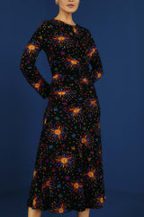 FARM RIO-DRESS-RAINBOW SUNS MIDI DRESS-JUST BRAZIL