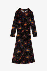 FARM RIO-DRESS-RAINBOW SUNS MIDI DRESS-JUST BRAZIL