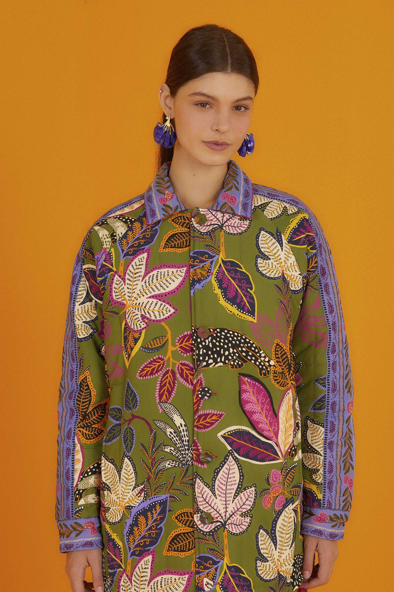 FARM RIO-JACKET-MIXED PRINTS TAPESTRY REVERSIBLE JACKET-JUST BRAZIL