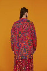 FARM RIO-JACKET-MIXED PRINTS TAPESTRY REVERSIBLE JACKET-JUST BRAZIL