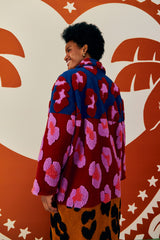 Farm Rio-Mixed Leopards Fleece Coat-Justbrazil