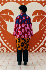 Farm Rio-Mixed Leopards Fleece Coat-Justbrazil
