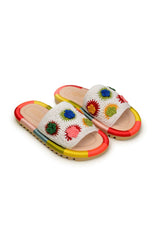 Sunset Crochet Slide Sandal