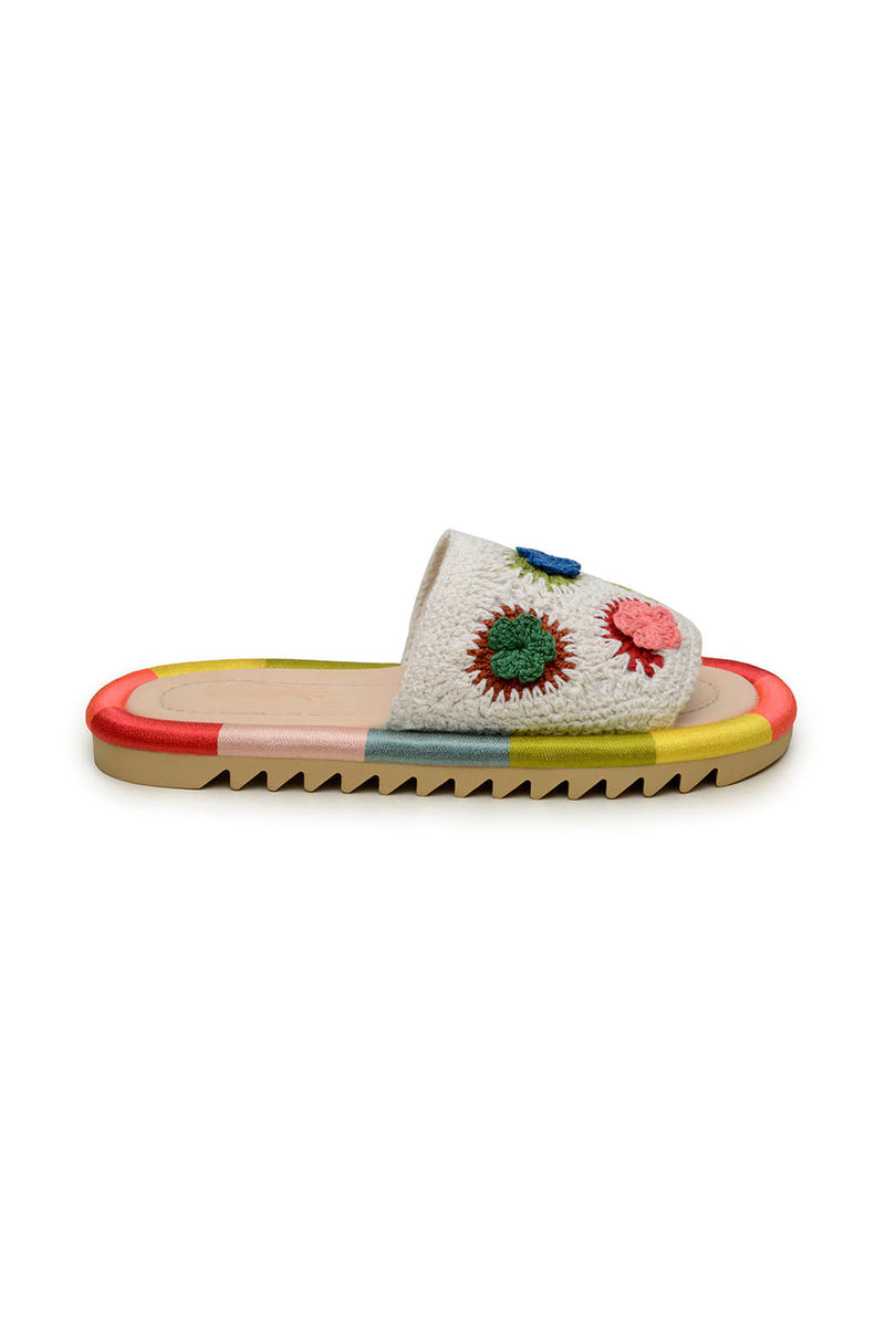 Sunset Crochet Slide Sandal