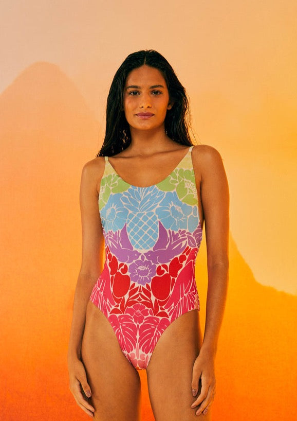 Tropical Graphic One Piece