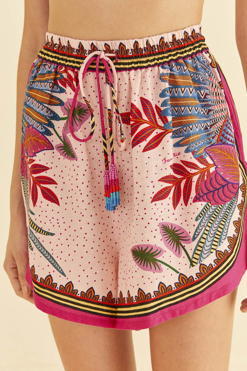 Farm Rio-Macaw Scarf Shorts-Justbrazil