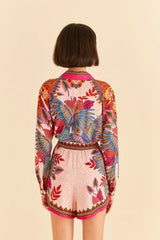 Farm Rio-Macaw Scarf Shorts-Justbrazil