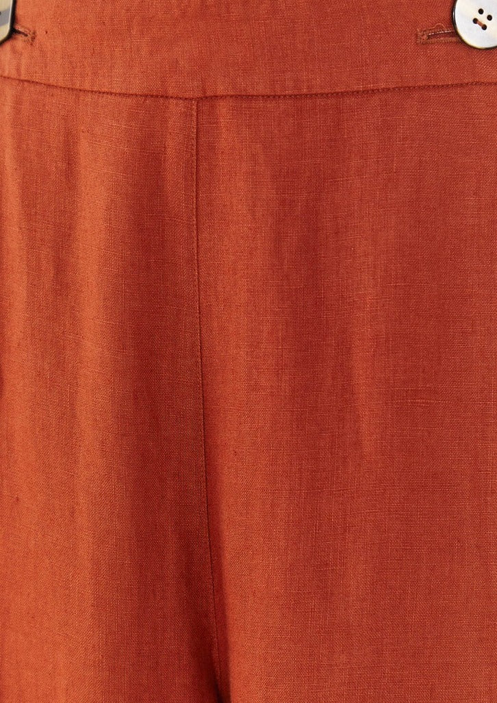 Farm Rio-Brown Wide Leg Pants-Justbrazil