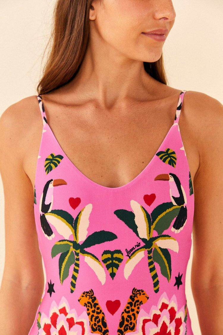 Farm Rio-Leopard Forest One Piece-Justbrazil