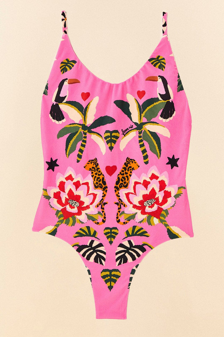 Farm Rio-Leopard Forest One Piece-Justbrazil