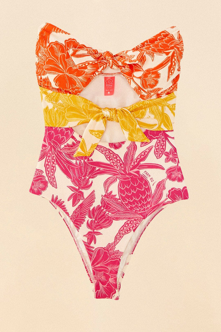 Farm Rio-Tropical Woodcut One Piece-Justbrazil