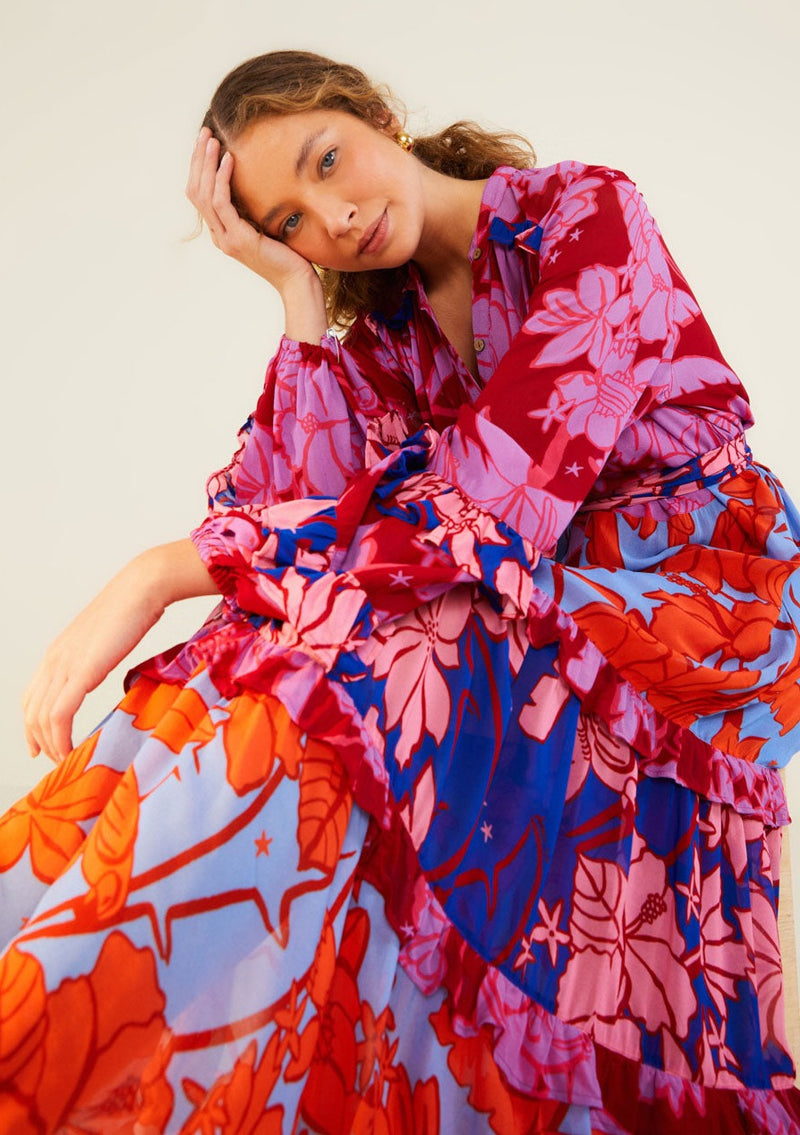 Mixed Living Nature Maxi Dress