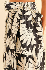 Farm Rio-Copacabana Black Bow Midi Skirt-Justbrazil