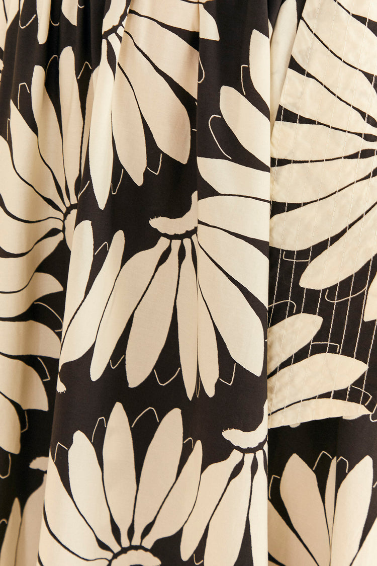 Farm Rio-Copacabana Black Bow Midi Skirt-Justbrazil