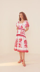 Rio Tiles Eng Midi Dress