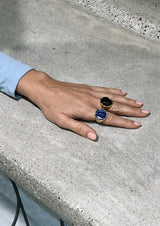 Hermina-Hermis Head Onyx Ring-Justbrazil
