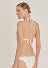 Lenny Niemeyer-Detailed Halter White Bikini-Justbrazil