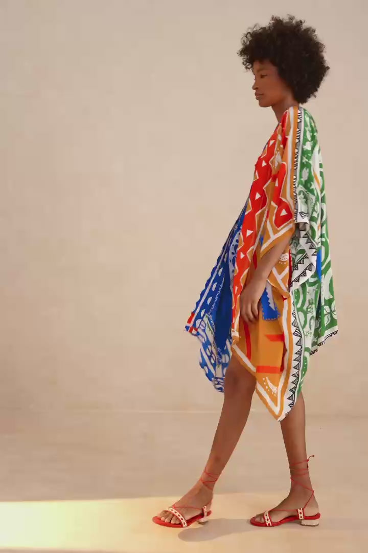 Farm Rio-Shorts-Pitta Colors Off-White Shorts-Just Brazil