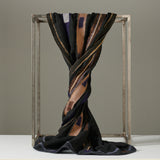 SHEEPCOUNT SS22-LACE BLACK BROWN SCARF-JUSTBRAZIL\