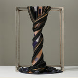 SHEEPCOUNT SS22-LACE BLACK BROWN SCARF-JUSTBRAZIL